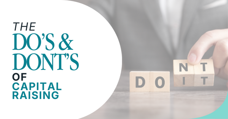 The Do's & Don'ts of Capital Raising